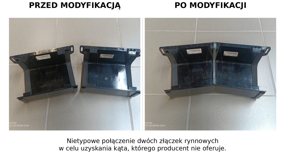 Element systemowy – modyfikacja i dopasowanie geometrii przed i po