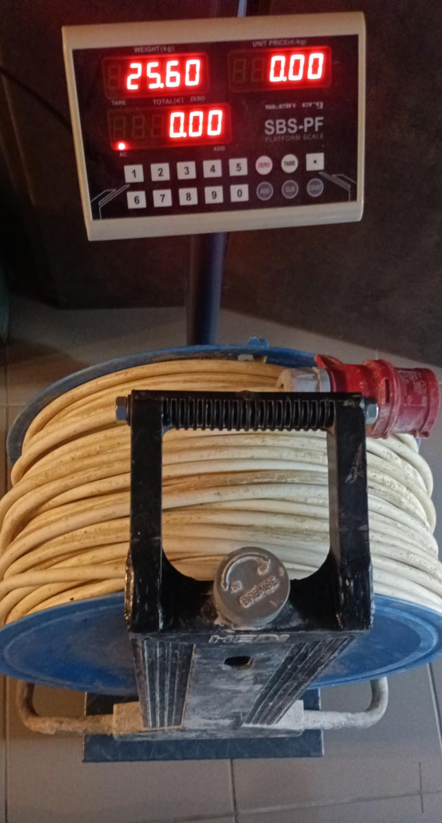 Naprawiony uchwyt przedłużacza 25 kg